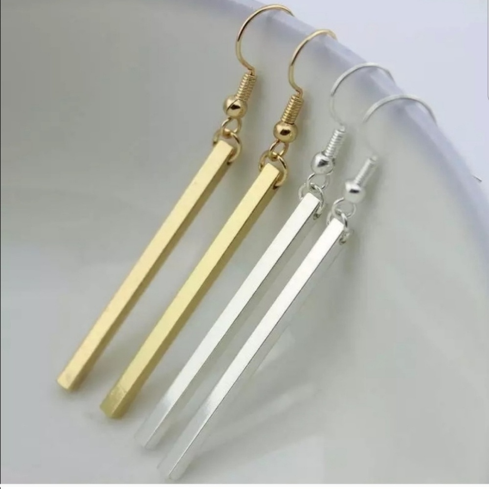 Bar drop earrings - Picture 1 of 6